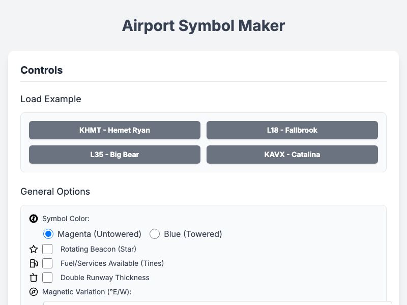 Airport Symbol Maker preview
