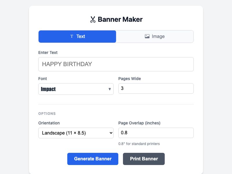 Banner Maker preview