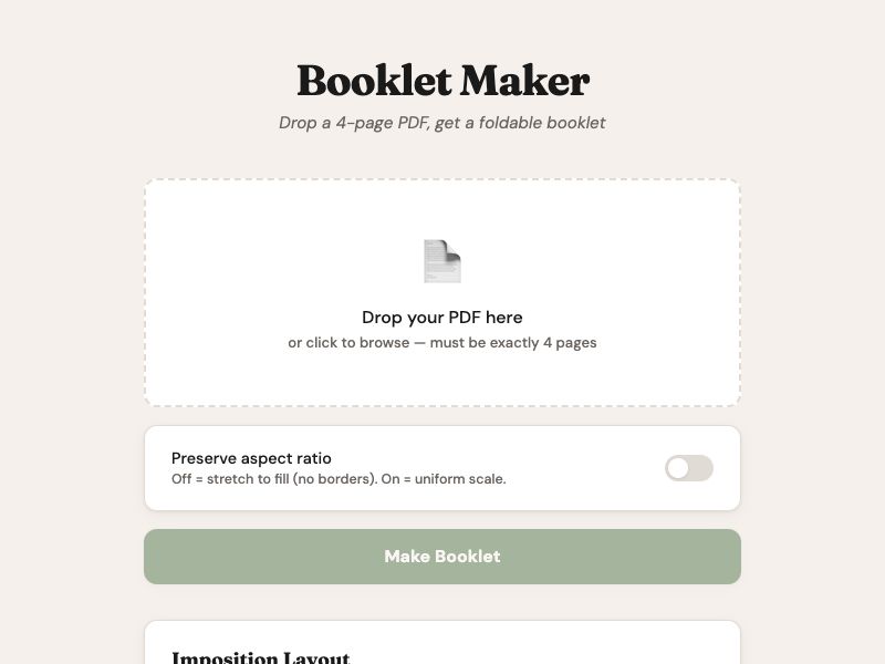 Booklet Maker preview