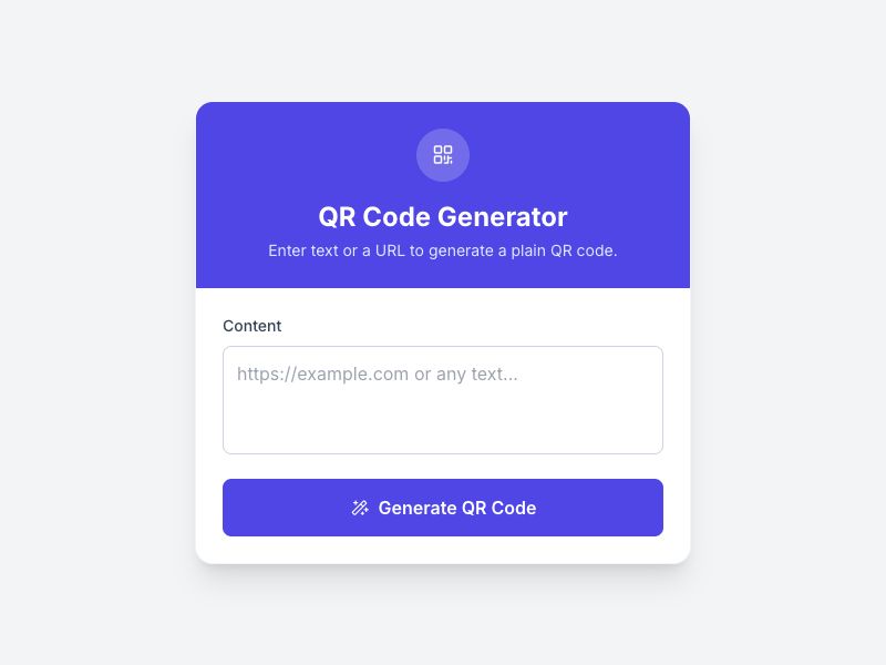 QR Code Generator preview