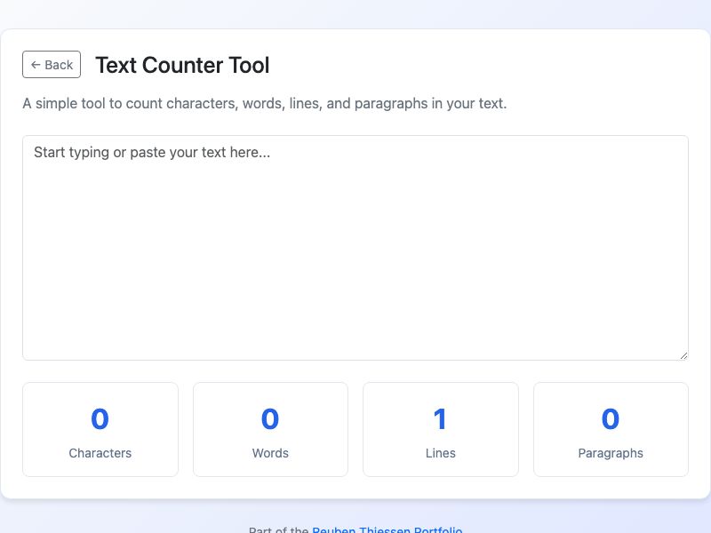Text Counter preview