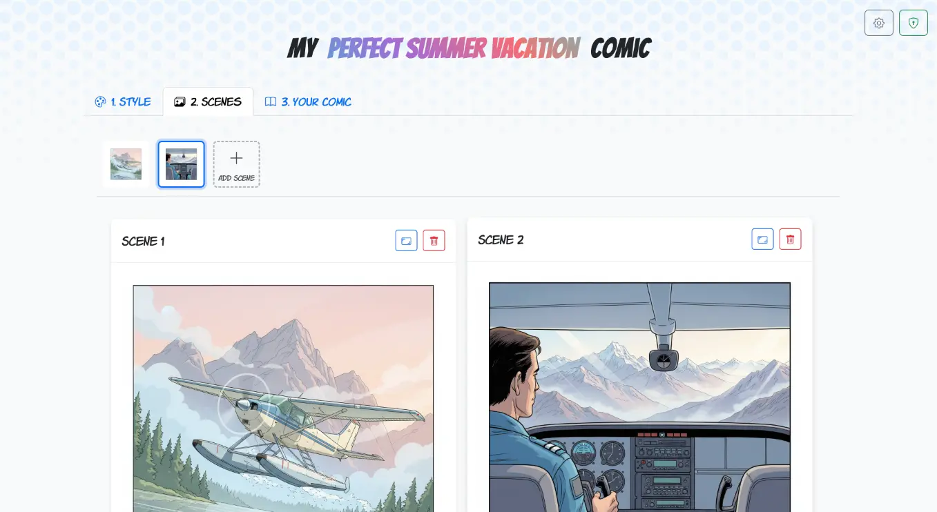 AI Comic Studio preview