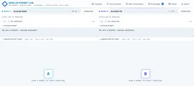 WebLLM Prompt Lab preview